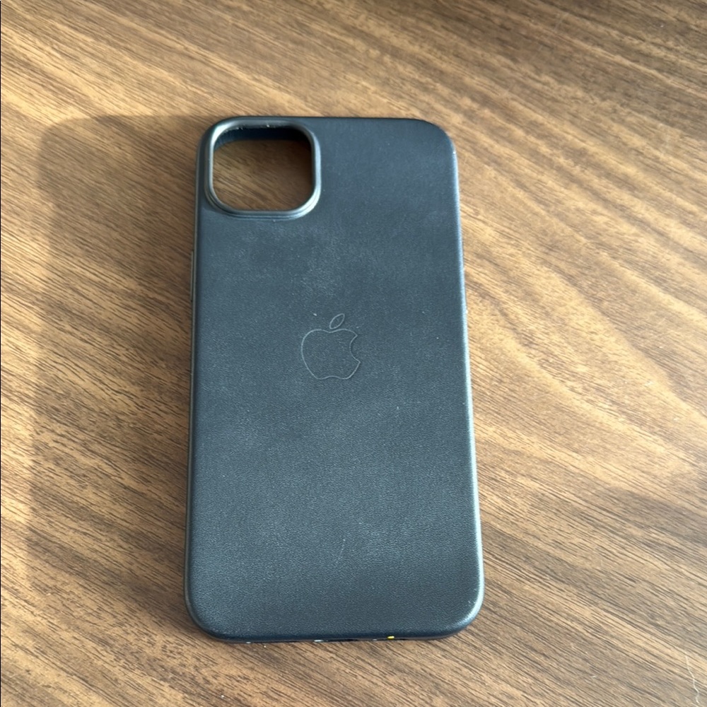 Apple Black Leather iPhone Case